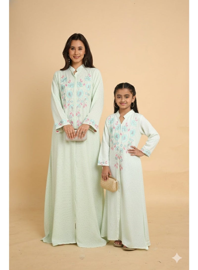 HANA & SARA Unique Long Women Trendy Printed Arabic Jalabiya - Image 1