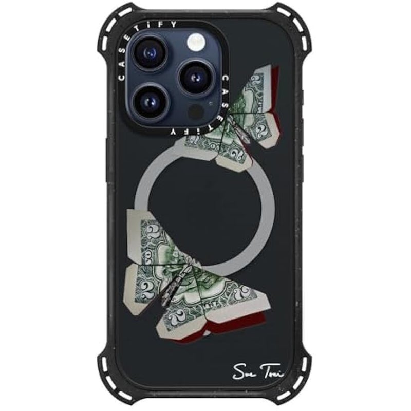 Casetify Bounce iPhone 15 Pro Case 【6X Military Grade Drop Tested / 21.3ft Drop Protection/Compatible with Magsafe】 - MONEYFLY iPhone CASE - Triple Black - Image 2