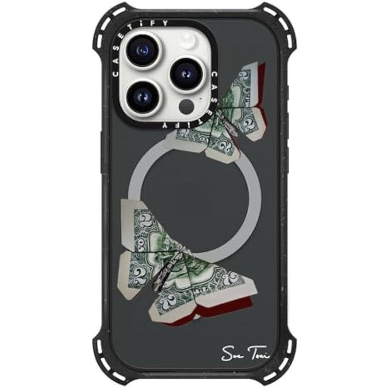 Casetify Bounce iPhone 15 Pro Case 【6X Military Grade Drop Tested / 21.3ft Drop Protection/Compatible with Magsafe】 - MONEYFLY iPhone CASE - Triple Black - Image 3