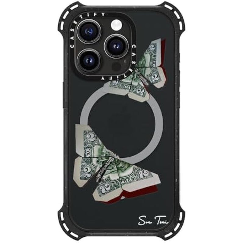 Casetify Bounce iPhone 15 Pro Case 【6X Military Grade Drop Tested / 21.3ft Drop Protection/Compatible with Magsafe】 - MONEYFLY iPhone CASE - Triple Black - Image 4