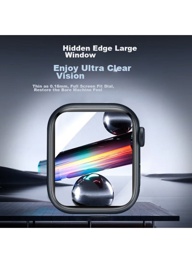 Smorss Screen Protector For Apple Watch S10, Protective Film For Apple Watch S10, Full Adhesive Hydrogel Film, Non-tempered Glass, Light Fingerprint Resistant, 46mm - Image 5