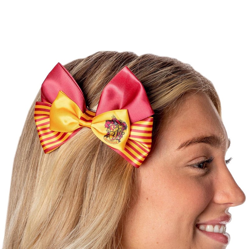 Bioworld Harry Potter Hogwarts School Gryffindor House Crest Hair Bow