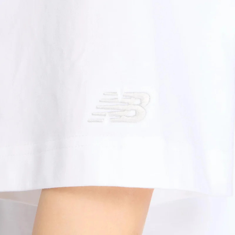 New Balance White Watercolor Pink Boxy T-Shirt for Women | Best Price UAE