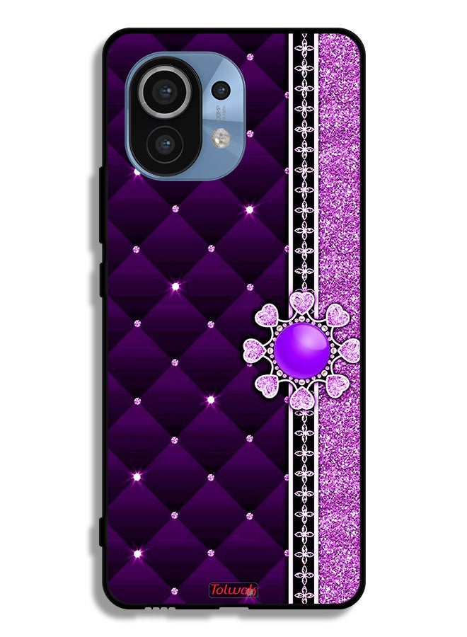 Tolwak Xiaomi Mi 11 Protective Case Cover Glitter Hearts - Image 2