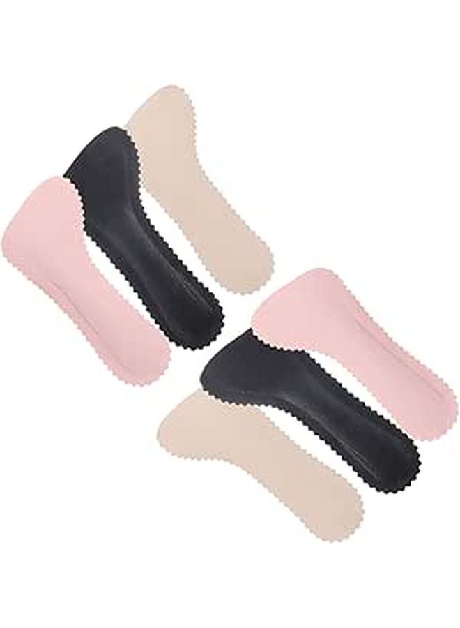 Pigskin High Heel Pads 3 Pairs Breathable Sweat Absorbent Anti Skid Foot Inserts - Image 1