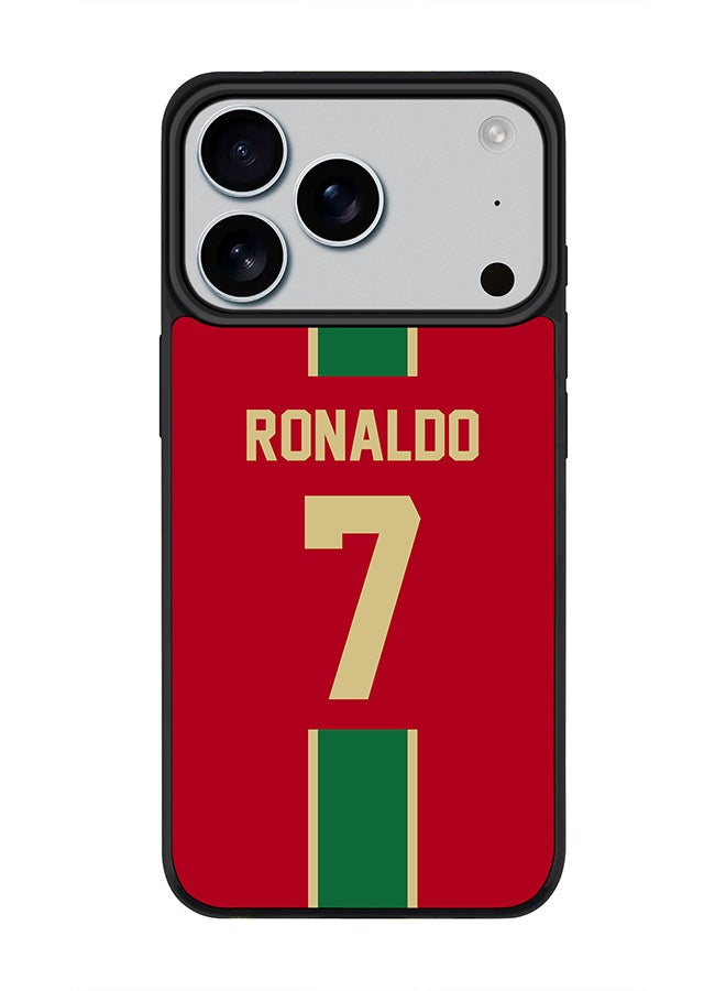 Stylizedd iPhone 17 Pro Case, [Compatible with MagSafe] Slim Magnetic cover Phone Case iPhone 17 Pro -Football - Portugal,  Ronaldo - Image 1