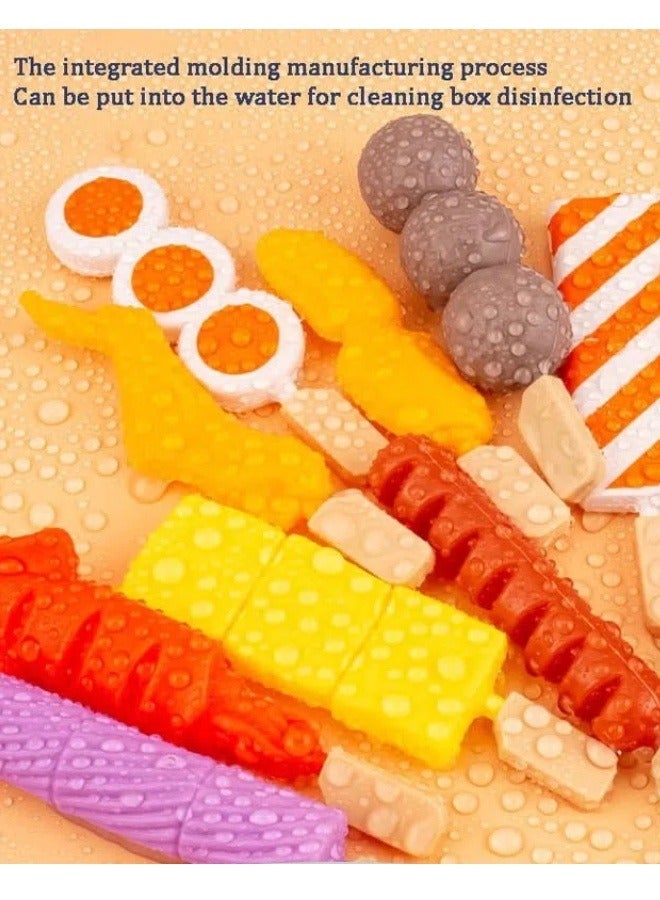 Kids Barbecue Simulation Food Cooking Model Toys, 109PCS, Kitchen Players Set, Kids Educational Interactive Gifts - Image 5