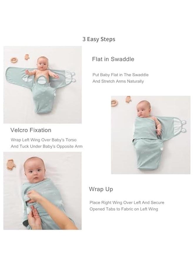 Soft Cotton Baby Swaddle Wrap Set for Newborn and Infant in Beige Swan Design - 3 Pack Sleep Sacks for Boy and Girl - Adjustable and Cozy Wrap Blankets for 3-6 Month Old Babies. - pzsku/Z1B69E65D6CB59DB47D8BZ/45/_/1733910674/b8556b66-d51c-4a8e-a69e-83cad0b68d97