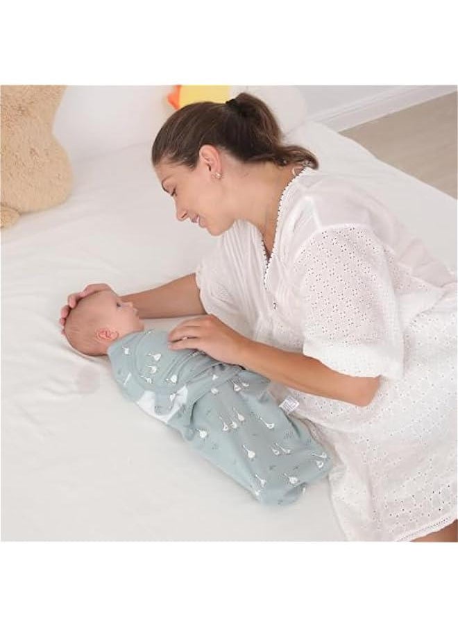 Soft Cotton Baby Swaddle Wrap Set for Newborn and Infant in Beige Swan Design - 3 Pack Sleep Sacks for Boy and Girl - Adjustable and Cozy Wrap Blankets for 3-6 Month Old Babies. - pzsku/Z1B69E65D6CB59DB47D8BZ/45/_/1733910675/32584efa-c44d-4f9e-99c3-14079f19f9cd