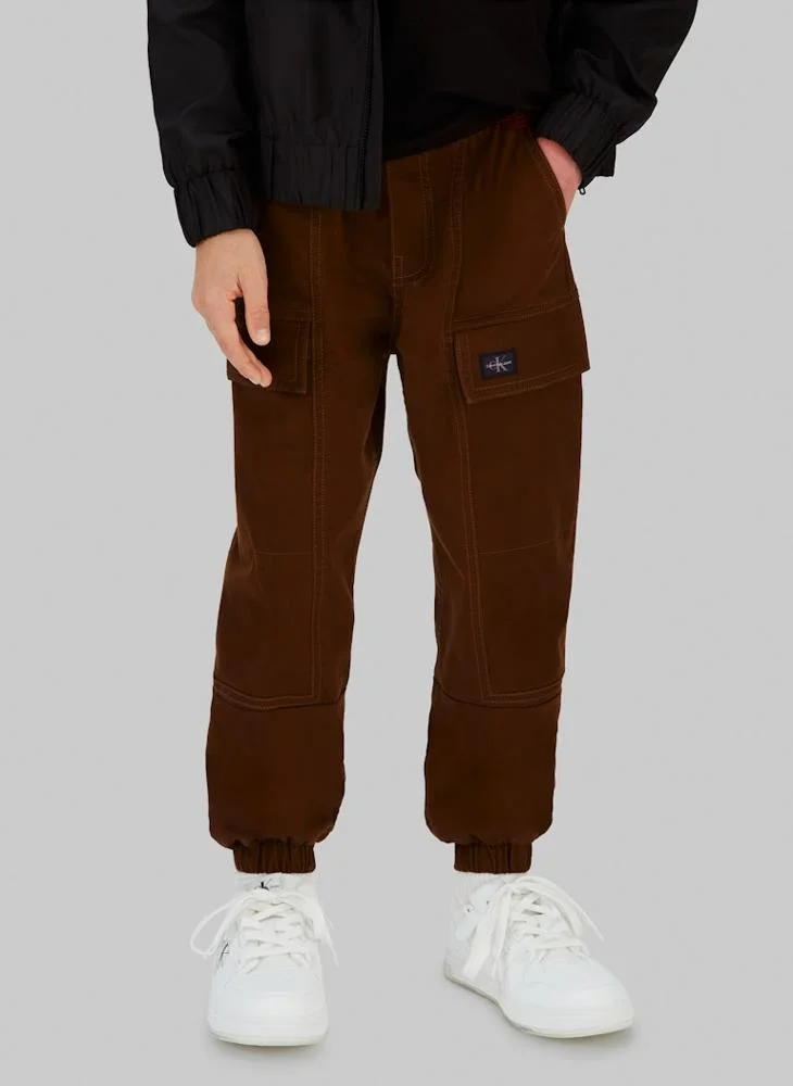 Calvin Klein Jeans Youth Logo Cargo Pants