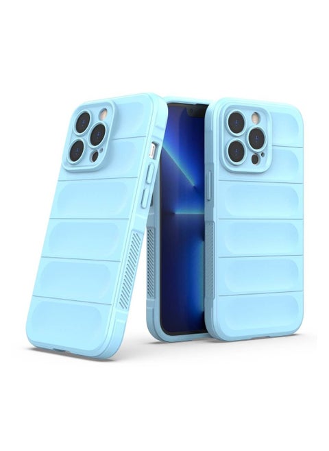 Magic Shield Tpu Silicone Shockproof Phone Case For Apple Iphone 13 Pro Max (Baby Blue)