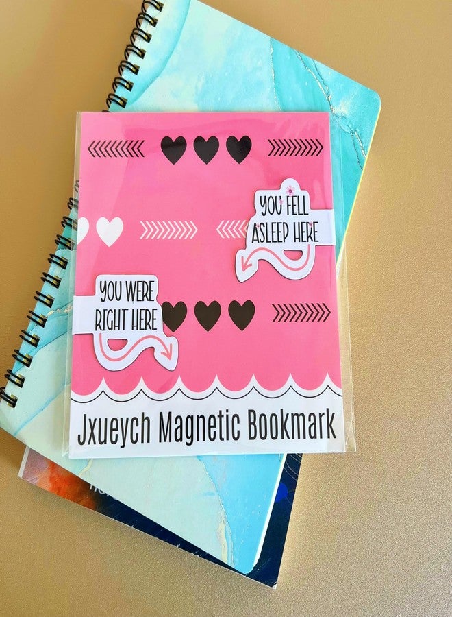 Jxueych قطعتان من علامات الكتب المغناطيسية المقاومة للماء لمحبي الكتب، وعشاق القراءة، وعلامات الصفحات للطلاب والمعلمين (لقد نمت هنا وكنت هنا بالفعل) - Image 3