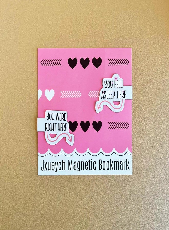 Jxueych قطعتان من علامات الكتب المغناطيسية المقاومة للماء لمحبي الكتب، وعشاق القراءة، وعلامات الصفحات للطلاب والمعلمين (لقد نمت هنا وكنت هنا بالفعل) - Image 2