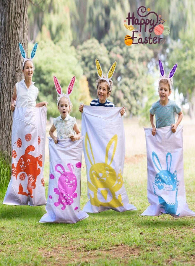 Atonofun 29 Pack Easter Games for Kids Outdoor, Potato Jumping Bags, Bunny Ears Headbands, Egg Spoon Relay Races, Legged Relay Race Bands for Easter Eggs Hunt Party Supplies - Image 4