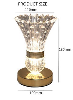 DUNISO USB Rechargeable Vase Table Lamp Night Light Dimmable Cordless Lamp Flower Lamp Frosted Glass Shade Desk Lamp With 3 Colors for Bedroom Office Desk Living Room Type-C  - Image 4