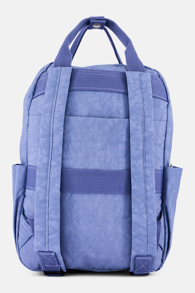 I Love Fashion Women Brand Logo Backpack, Slate Blue  - Image 2