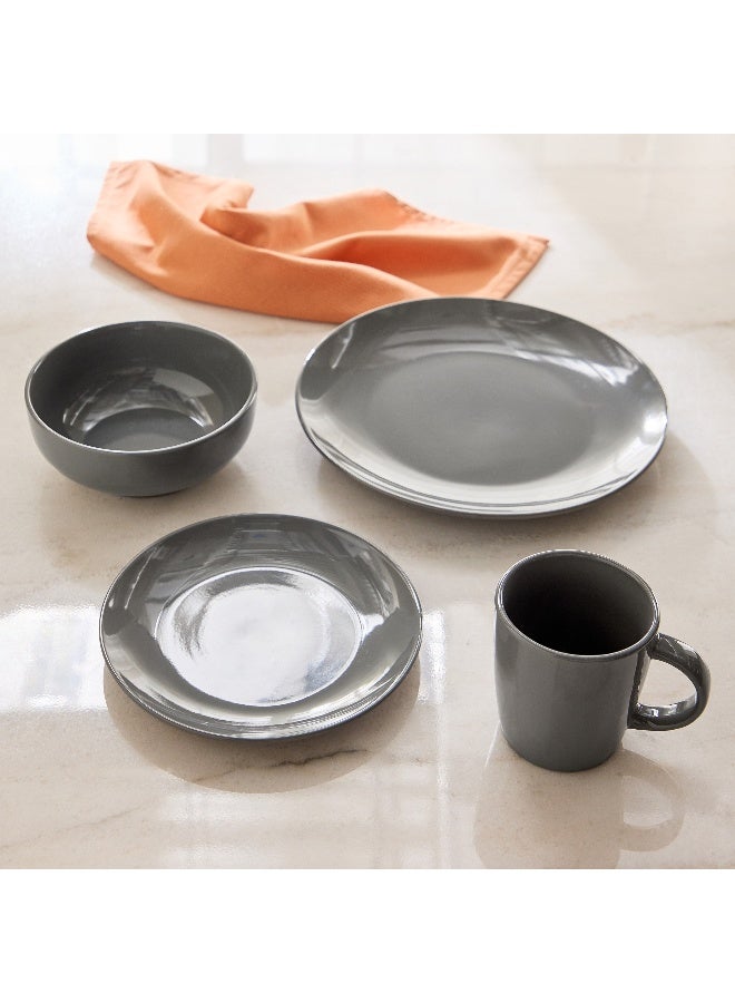 Home Box 16-Piece Grey Dinner Set for 4 - Image 2