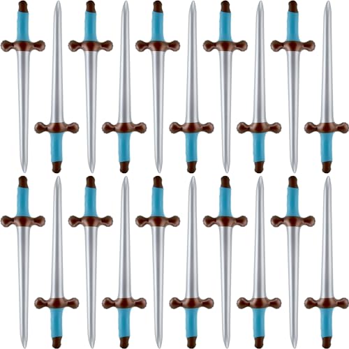 Fahacop 20 Pack 24 Inch Inflatable Pirate Swords Blow Up Sword Inflatable Weapon Toys for Halloween Pirate Theme Party Costume Accessories - Image 1