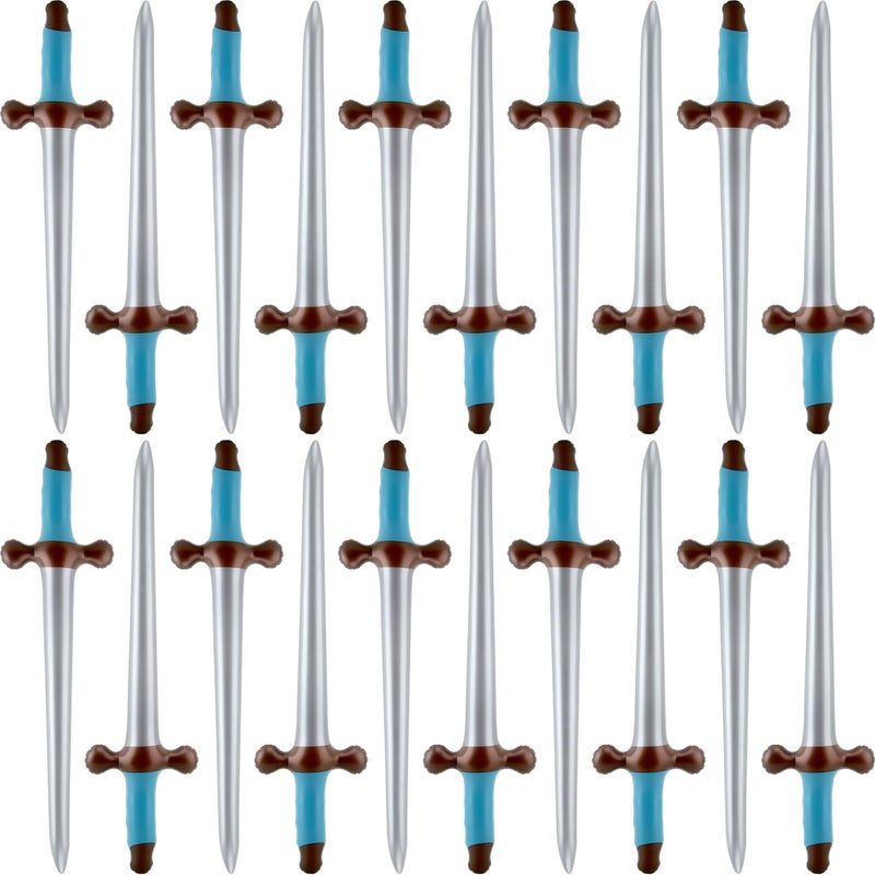 Fahacop 20 Pack 24 Inch Inflatable Pirate Swords Blow Up Sword Inflatable Weapon Toys for Halloween Pirate Theme Party Costume Accessories - Image 3