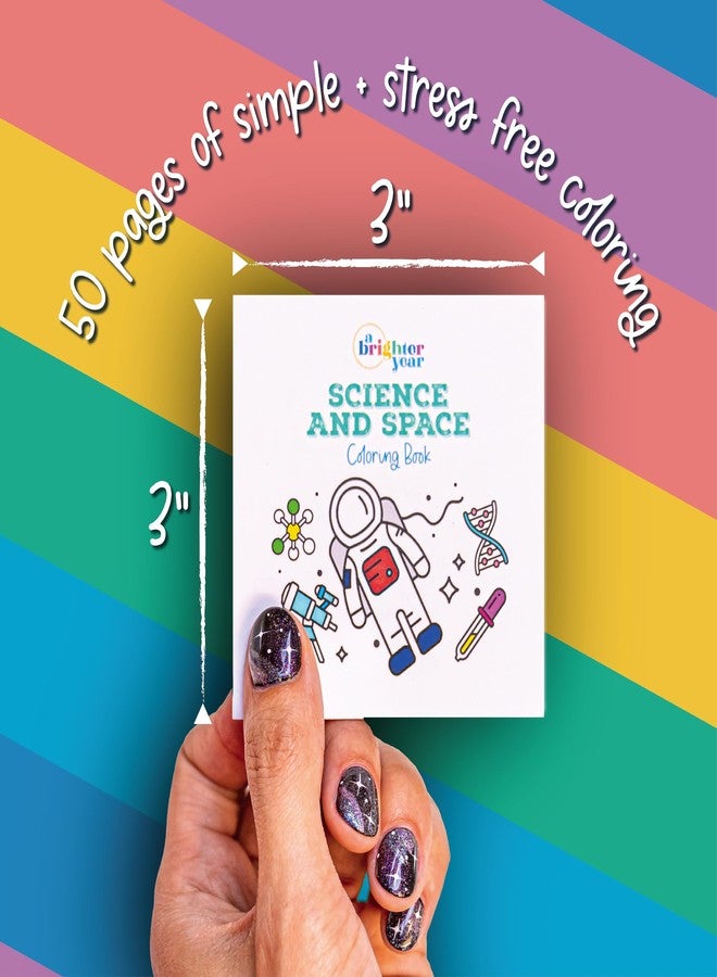 A Brighter Year The Original Adult Mini Coloring Book - 2-Pack - Tiny Eats & Treats & Little Moments Edition - 3” x 3” Pocket Size, 50 Pages, Lay Flat Binding, Thick Paper, No Bleeding - Gift - Image 2