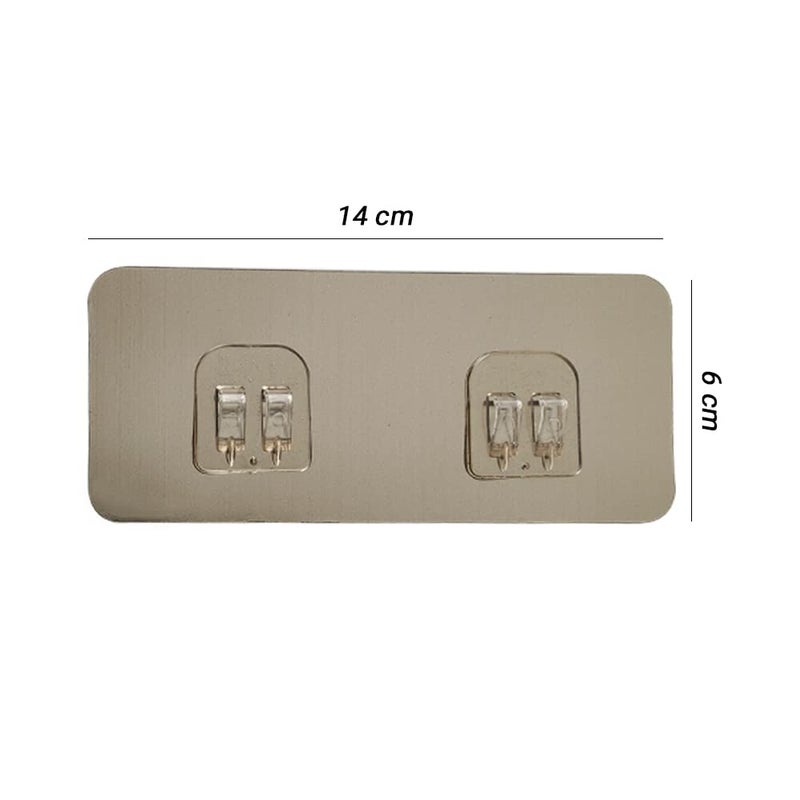 HYDERON Magic Adhesive Sticker for Bathroom Self Corner Shelves Pack of 6+ Pcs (Size- 6x13.6 cm) - Image 2