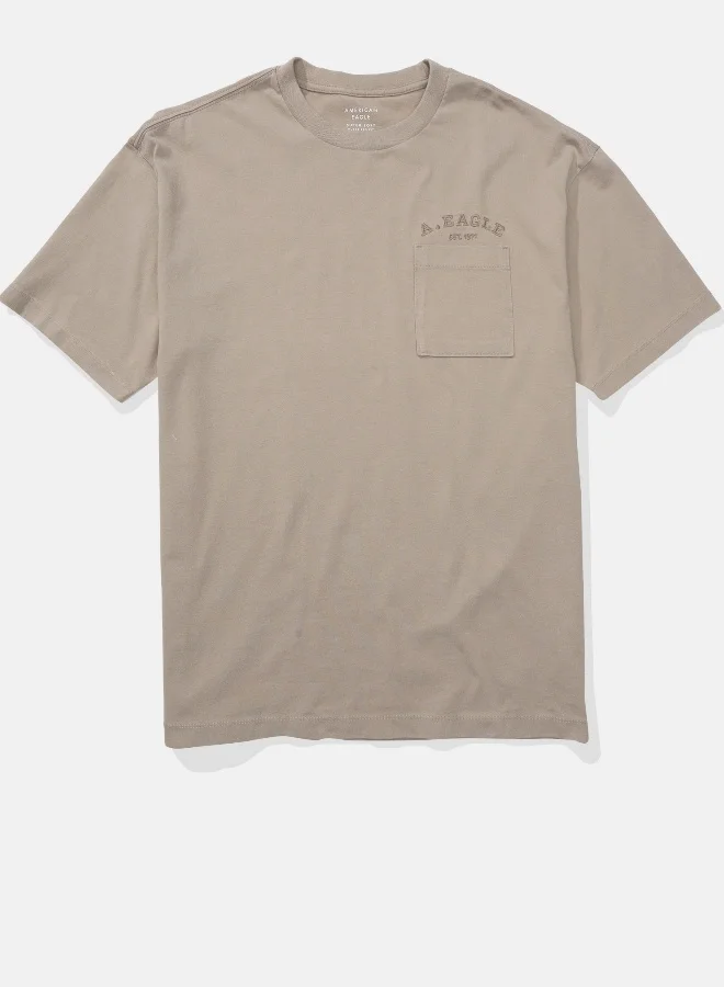 American Eagle AE Super Soft Oversized Logo Graphic T-Shirt