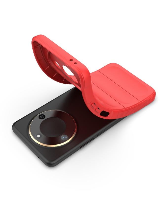 جرين تايجر جراب لهاتف Honor X60 5G Magic Shield TPU + جراب هاتف من الفلانيل - Image 4