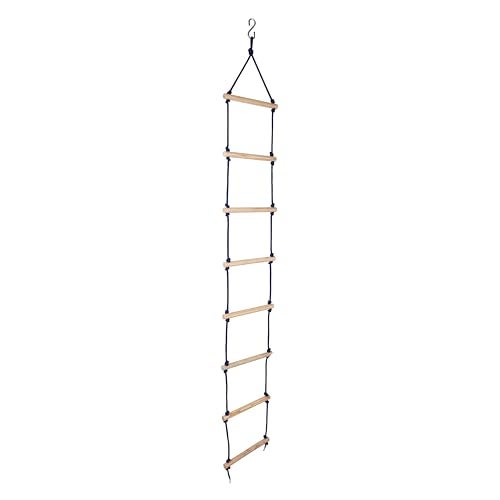 VIXERA Rope Ladder for Kids | Climbing Stairs for Kids | Wooden Ladder for Kids for Physical Activity | Indoor Outdoor Games for Kids Ninja - Image 2