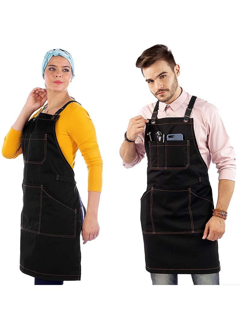 Creative Design Thickened Canvas Gardening Waterproof Coffee Work Apron
