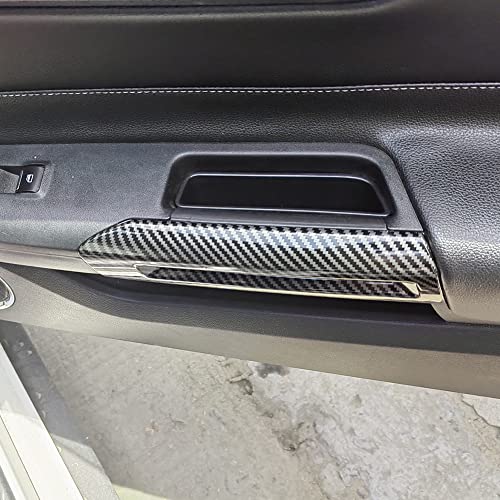 AOKIO Interior Door Handle Cover Decoration Trim for Ford Mustang Accessories 2015 2016 2017 2018 2019 2020 2021 2022 2023 2024 (Carbon Style) - Image 4