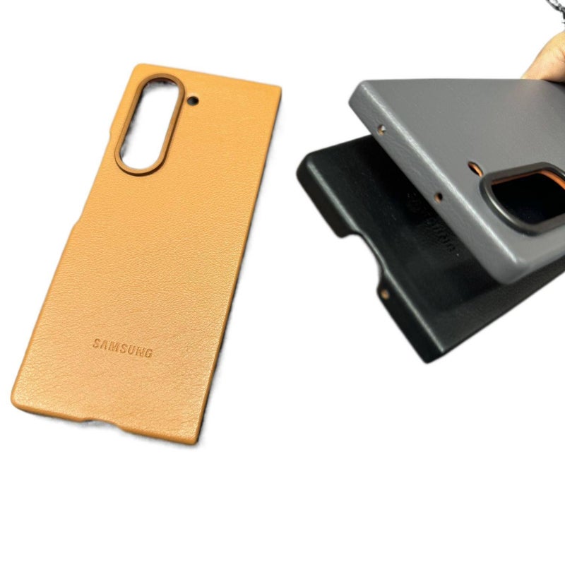 Protective Case | Shockproof Cover for Samsung Galaxy Z Flip 6 | Full Coverage | Black | Leather Texture - Image 4