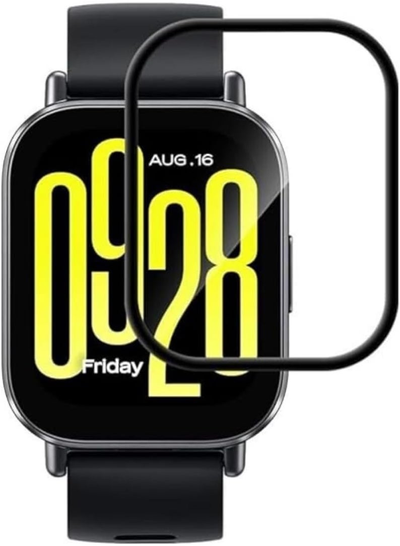 واقي شاشة فيلمي لساعة Redmi Watch 5 Lite - وضوح عالي الدقة، انحناء ثلاثي الأبعاد، مقاوم للخدش، سهل التركيب - ليس زجاجًا - Image 1