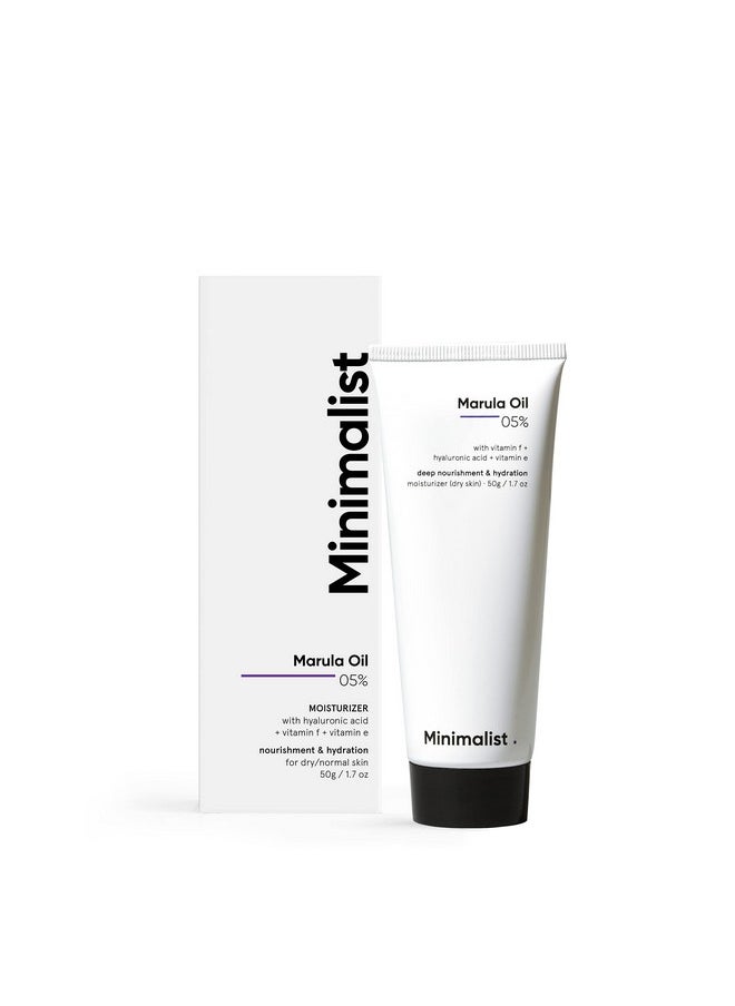 MINIMALIST Marula Oil 5% Face Moisturizer For Dry Skin With Hyaluronic Acid For Deep Nourishment & Hydration, For Men & Women  - Image 1