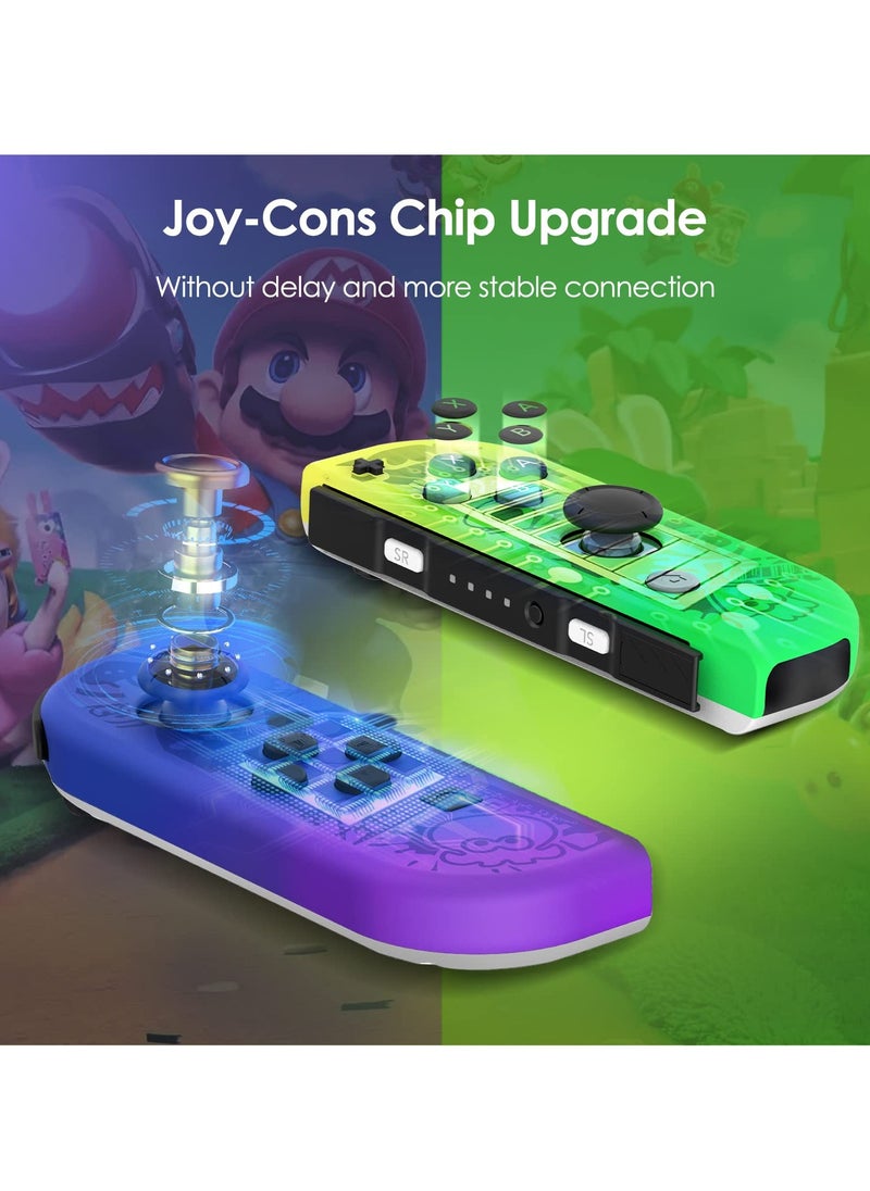 Generic Wireless Joy-Con Controllers for Nintendo Switch, Lite, and OLED - L/R Replacement with Wake-up, Screenshot, Dual Vibration, and Motion Control Features (Blue)  - Image 5