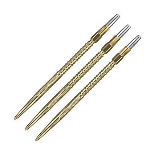 TARGET Darts Swiss Points, Fire Swiss Point Dart Tips (3 Pack Set of Tips) 30MM, Gold | Change Dart Points, Professional Darts Accessories - Image 1