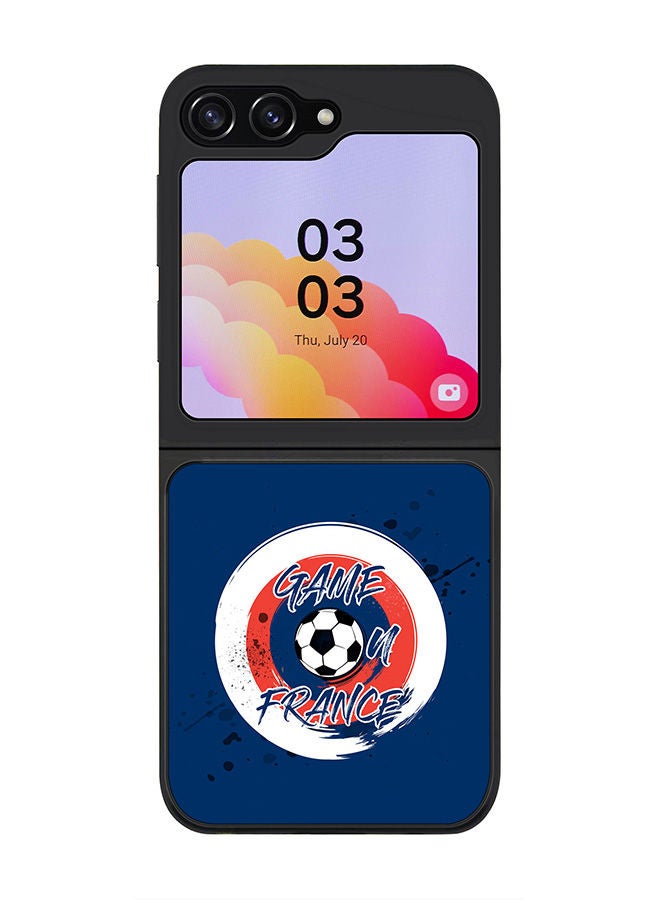 Rugged Black edge case for Samsung Galaxy Z Flip5, Slim fit Soft Case Flexible Rubber Edges Anti Drop TPU Gel Thin Cover -  Game on France