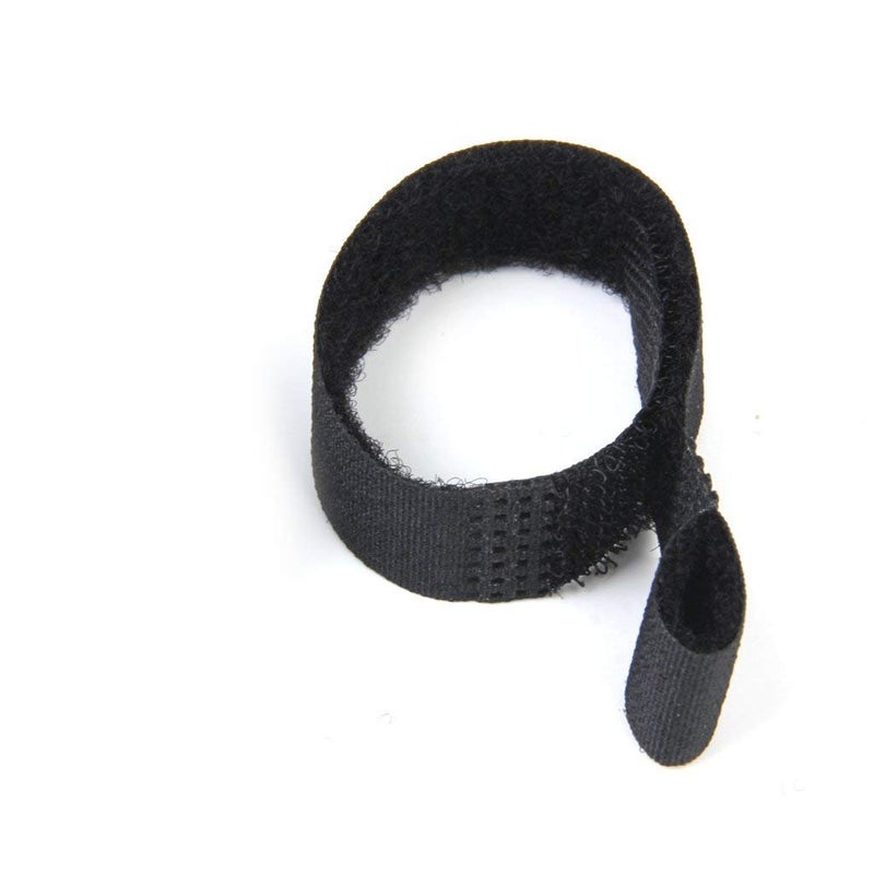TS Gandhi Nylon Straps Cable Tie Wire Rope Hook and Loop Organiser 10 pcs Black 20mm 470mm  - Image 3