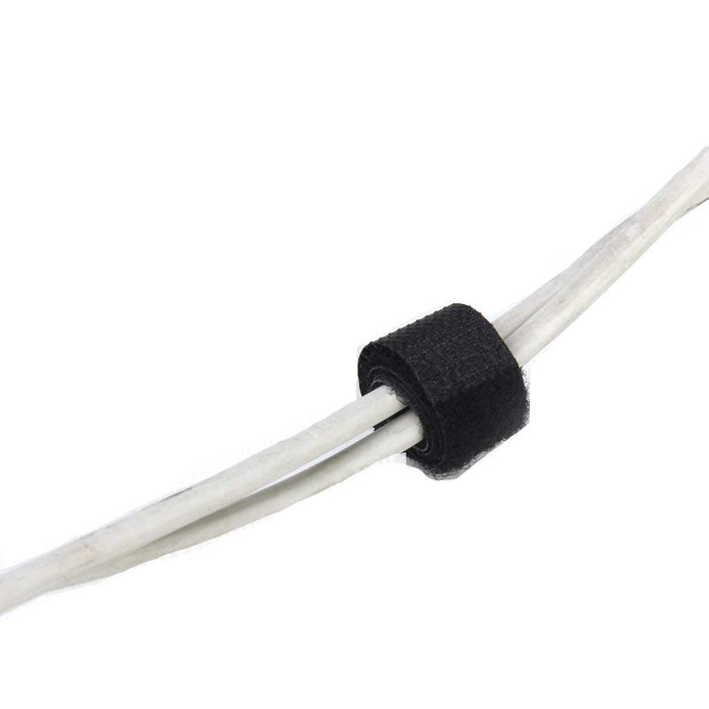 TS Gandhi Nylon Straps Cable Tie Wire Rope Hook and Loop Organiser 10 pcs Black 20mm 470mm  - Image 5