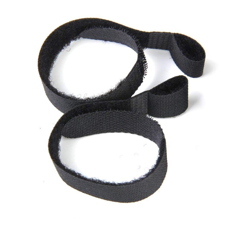TS Gandhi Nylon Straps Cable Tie Wire Rope Hook and Loop Organiser 10 pcs Black 20mm 470mm  - Image 4
