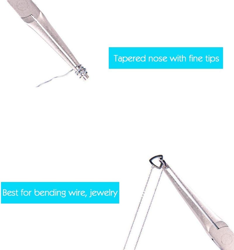 Miular 6 Inch Extra Long Needle Nose Pliers Set for Wire Wrapping, 4 Pack - Image 4