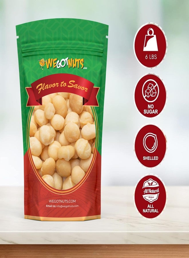 We Got Nuts Raw Deluxe Macadamia Nuts - 2 lbs - Shelled & Unsalted Premium Quality Kosher Raw Macadamia Nut Snack Pack By We Got Nuts - Natural Gourmet Fresh Macadamia Nuts Bulk - Packed In A Resealable Pouch Bag - Image 2