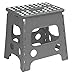 Superior Performance Superior Performance Folding Step Stool 15 Inch with Anti Slip Dots (Grey) - Image 2