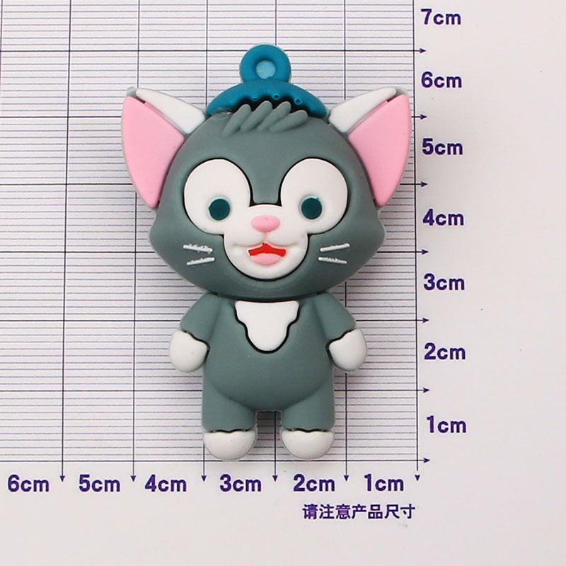 Cartoon pudding Sidi resin cream glue mobile phone case head rope hairpin jewelry diy factory wholesale water cup stickers Painter Cat Doll