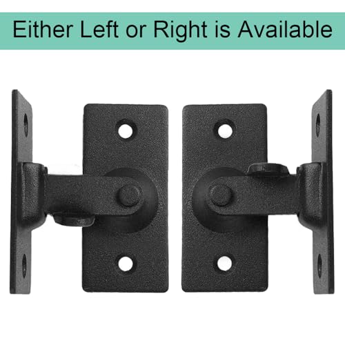 WANLIAN Mini Size 90 Degree Door Latch Sliding Screen Door Latch Barn Door Lock Hasp Latch Clasp Lock Pocket Door Locks and Latches Black Small* - Image 3
