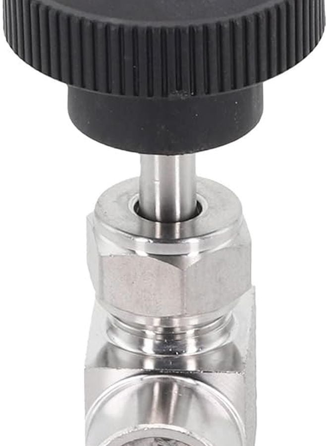 1 4 بوصة صمام إبرة من الفولاذ المقاوم للصدأ 304 مقاوم للتسرب عالي الضغط متين - Image 5