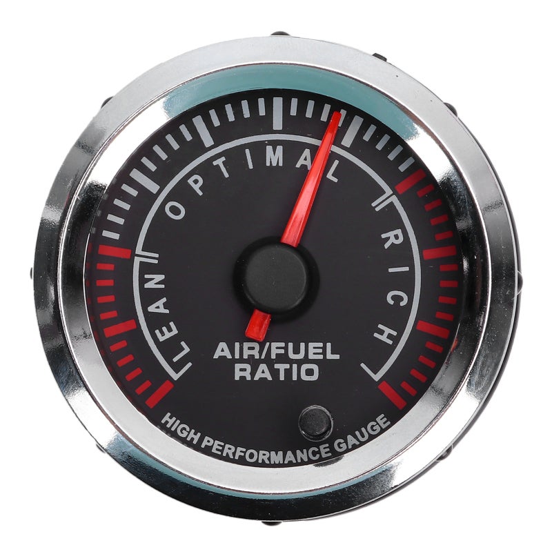Universal Air Fuel Ratio Gauge 12V AFR Meter - Smoked Lens LED Display for 12V Cars - Image 3
