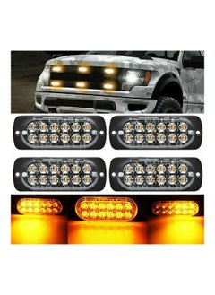 نيبمينينت 12 قطعة من مصابيح LED لسيارتك لحالات الطوارئ Amber Hazard Beacon  - Image 1