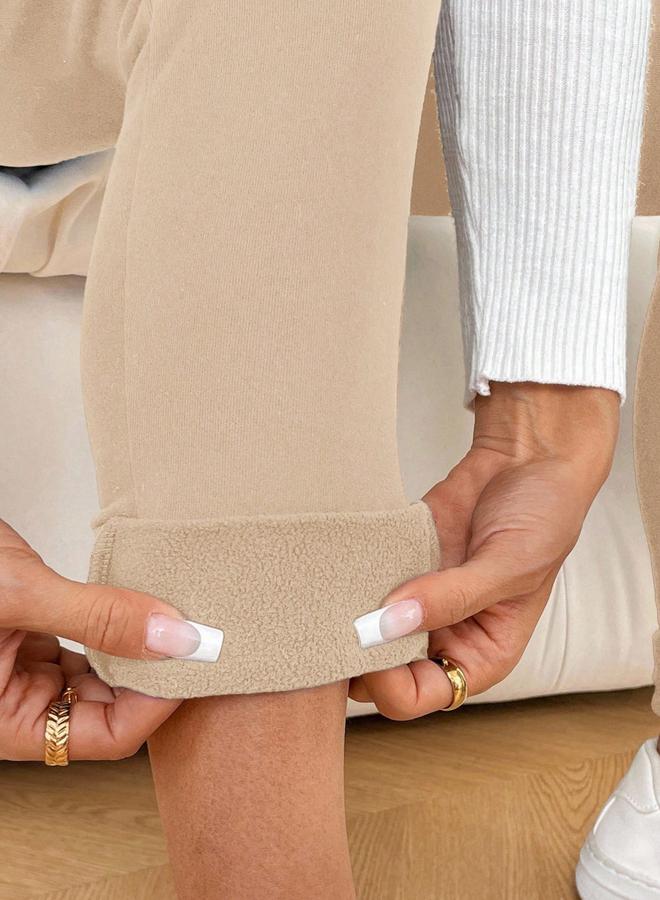 Take Two Women's Solid Fleece-lined Maternity Leggings - Image 3