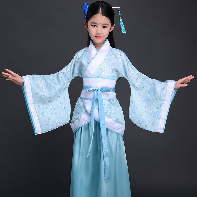Perennial Spot Girls' Hanfu Girls' Older Children'S Ancient Costume Children'S Tang Costume Performance Primary School Students' Performance Costume Children'S Clothing - Image 5
