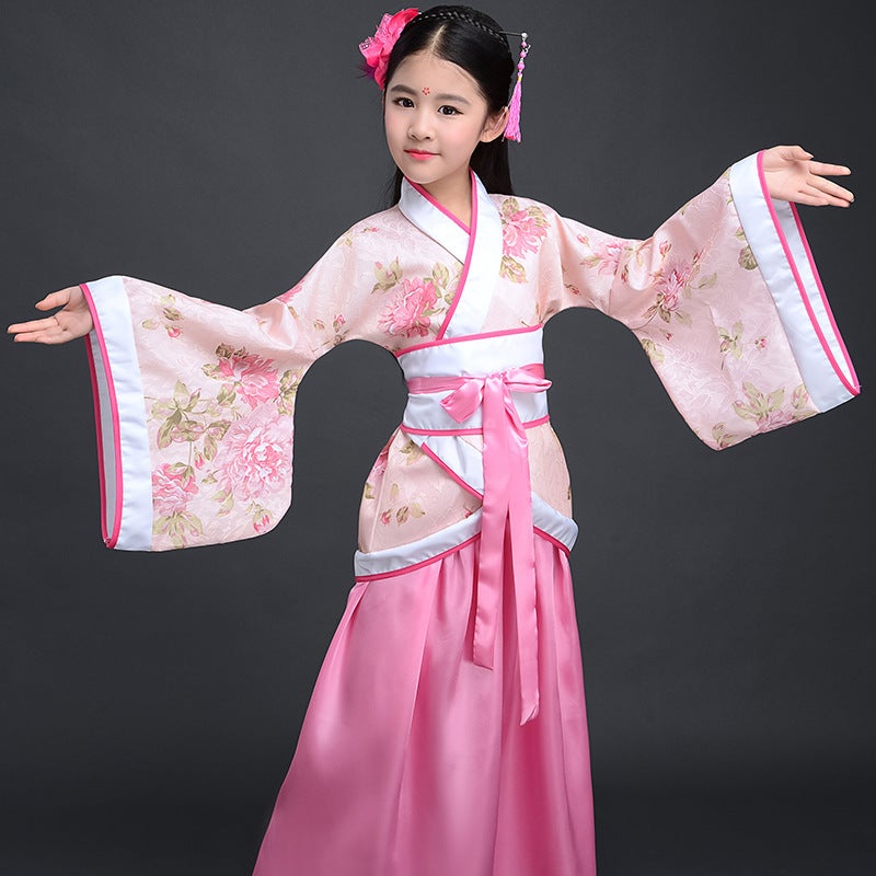 Perennial Spot Girls' Hanfu Girls' Older Children'S Ancient Costume Children'S Tang Costume Performance Primary School Students' Performance Costume Children'S Clothing - Image 4